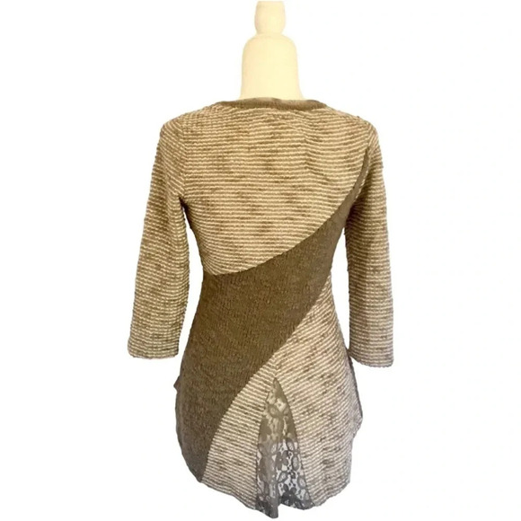 Anthropologie Angel Of The North Leta Knit Lace Sweater - Picture 6 of 6